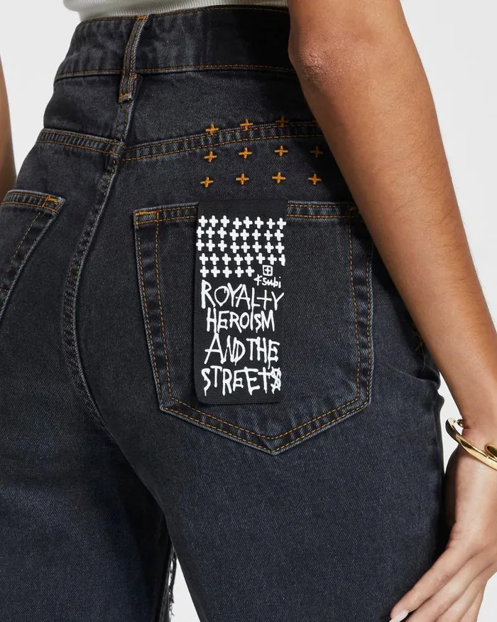 Ksubi Brooklyn Jean Raven Sliced Womens Straight
