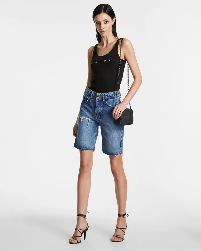 Ksubi Brooklyn Short Stella Slashed Womens Denim Shorts