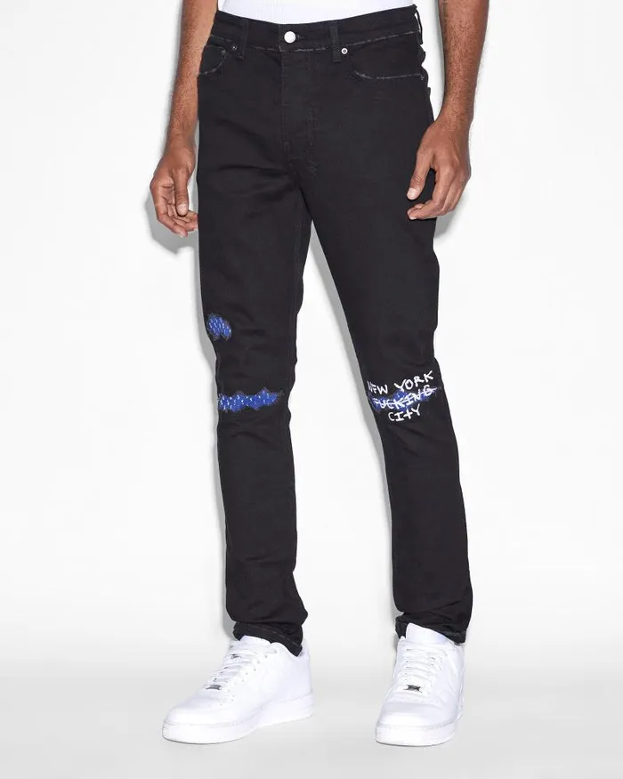 Ksubi Chitch Nyc Laid Black Mens Skinny