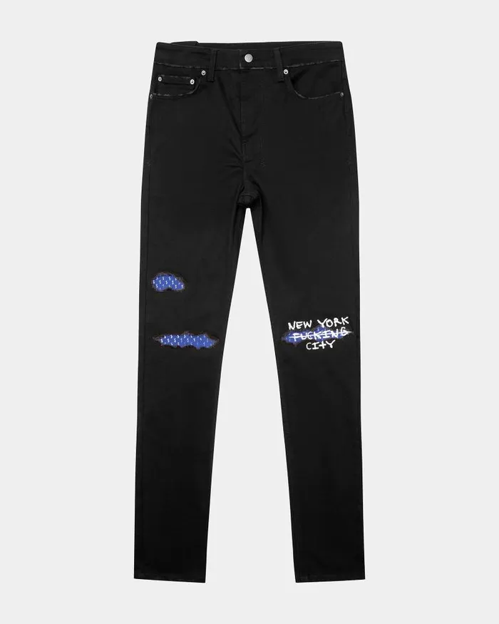 Ksubi Chitch Nyc Laid Black Mens Skinny