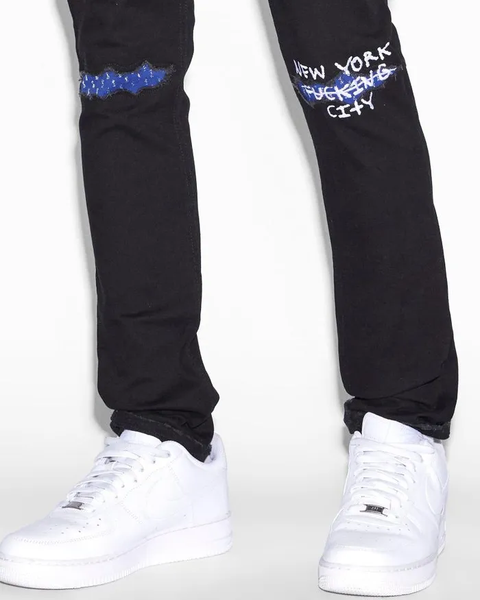 Ksubi Chitch Nyc Laid Black Mens Skinny