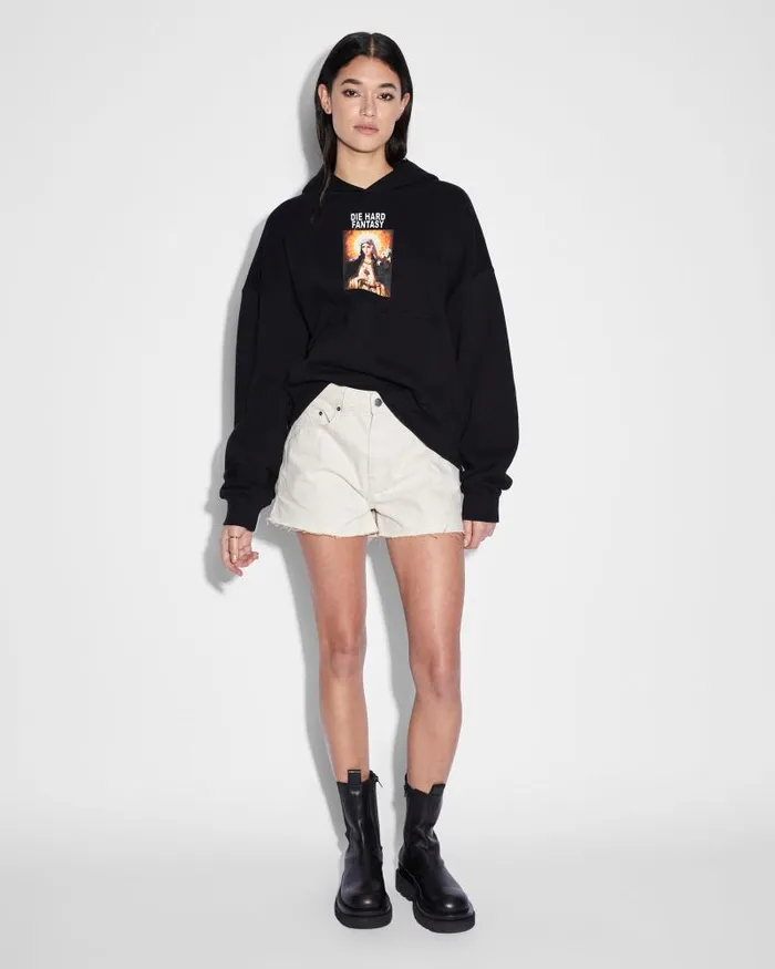 Ksubi Die Hard Slouch Hoodie Black Womens Sweats