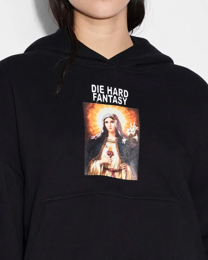 Ksubi Die Hard Slouch Hoodie Black Womens Sweats