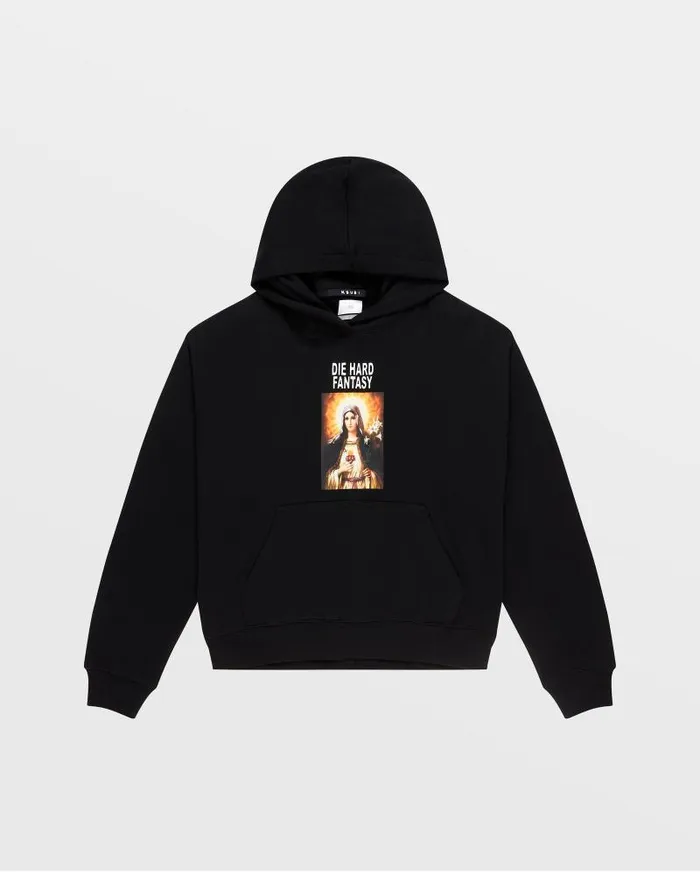 Ksubi Die Hard Slouch Hoodie Black Womens Sweats