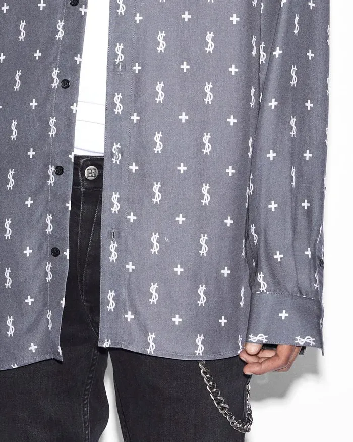 Ksubi Dollagram Downtown Ls Shirt Black Mens Shirts