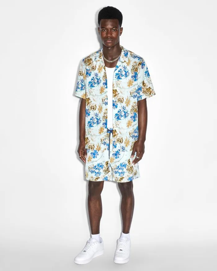 Ksubi Floralist Resort Ss Shirt Multi Mens Shirts