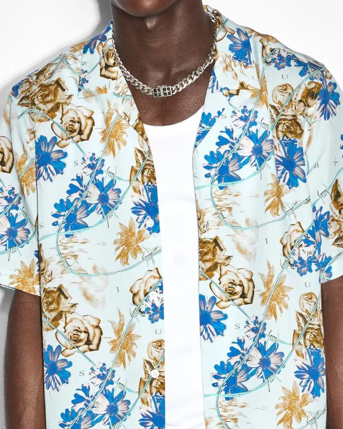 Ksubi Floralist Resort Ss Shirt Multi Mens Shirts