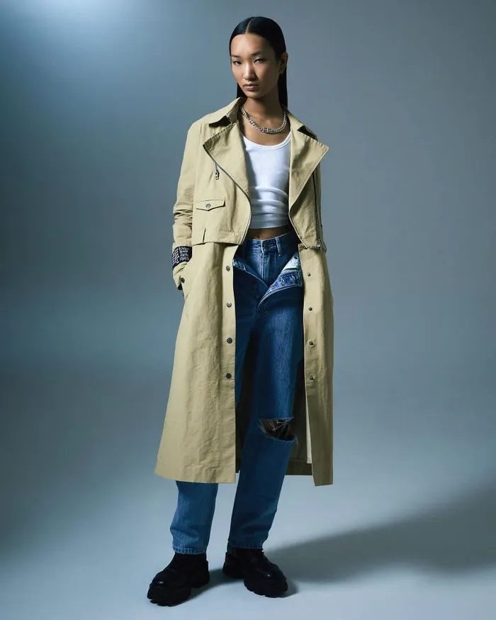 Ksubi Incognito Bikertrench Khaki Womens Jackets