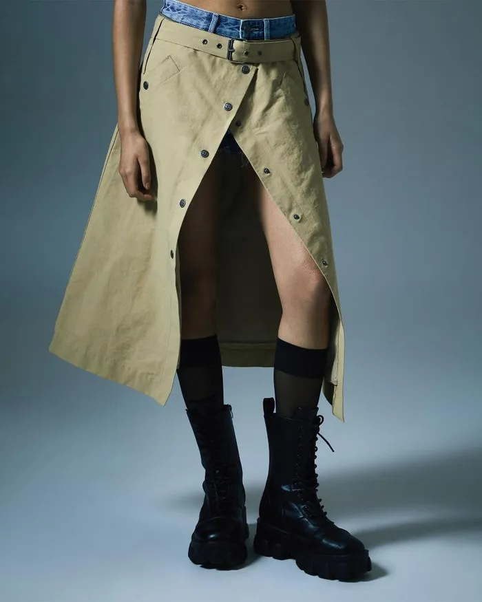 Ksubi Incognito Bikertrench Khaki Womens Jackets
