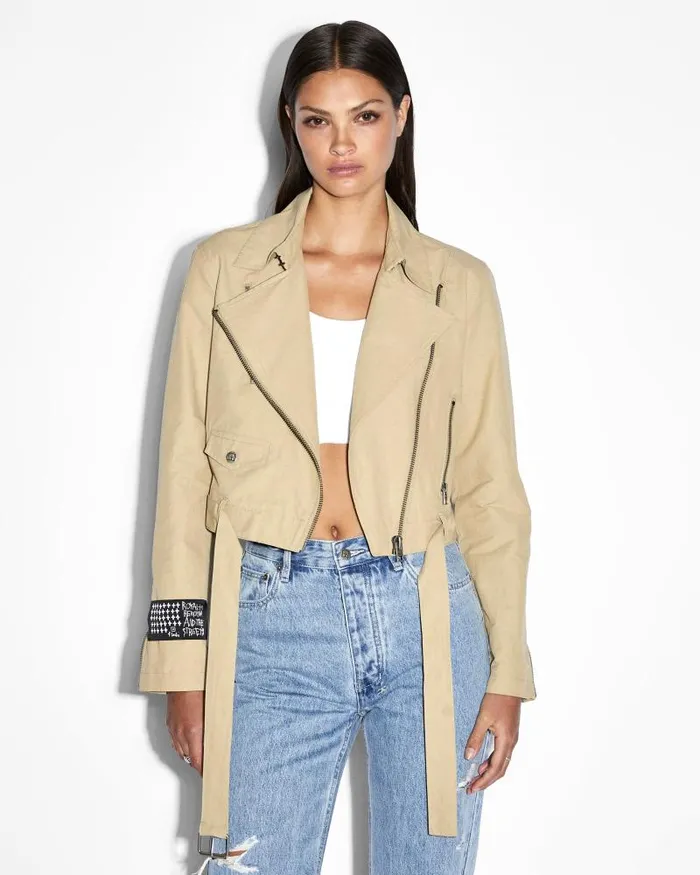 Ksubi Incognito Bikertrench Khaki Womens Jackets