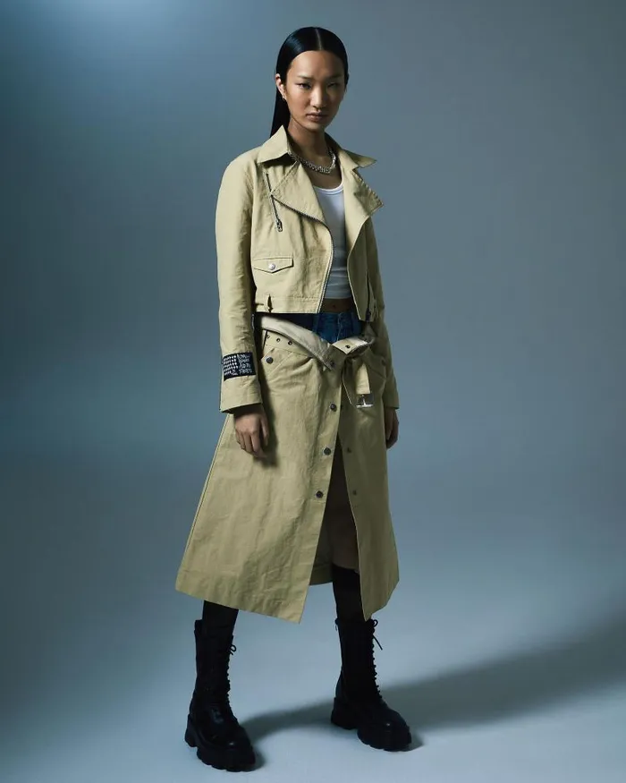 Ksubi Incognito Bikertrench Khaki Womens Jackets
