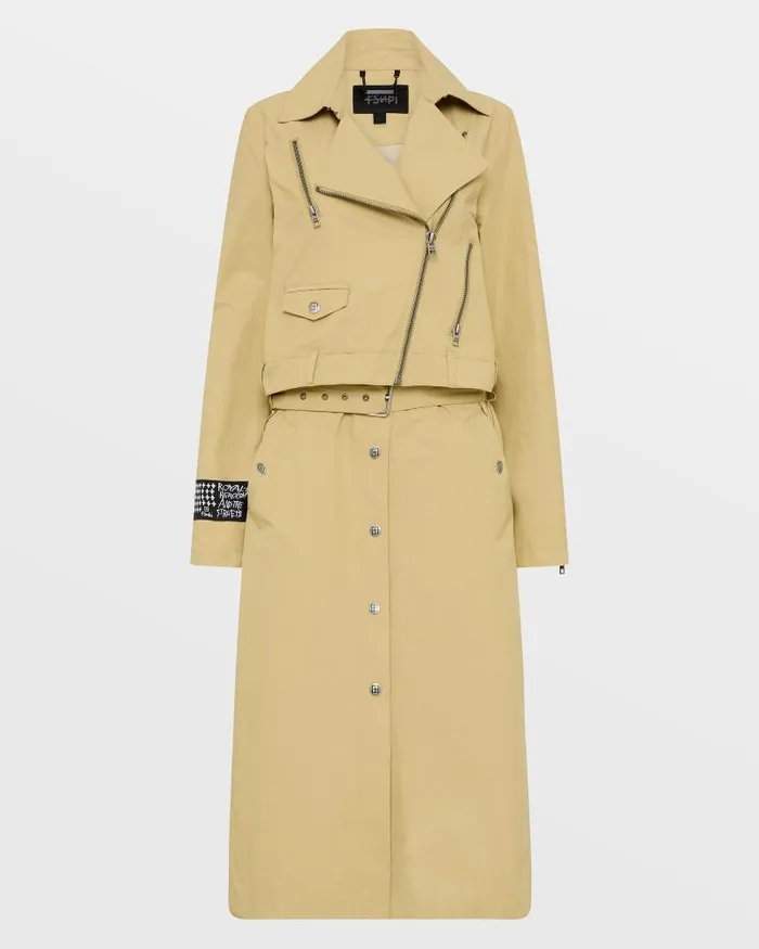 Ksubi Incognito Bikertrench Khaki Womens Jackets