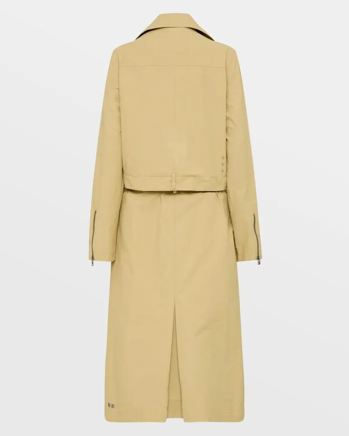 Ksubi Incognito Bikertrench Khaki Womens Jackets