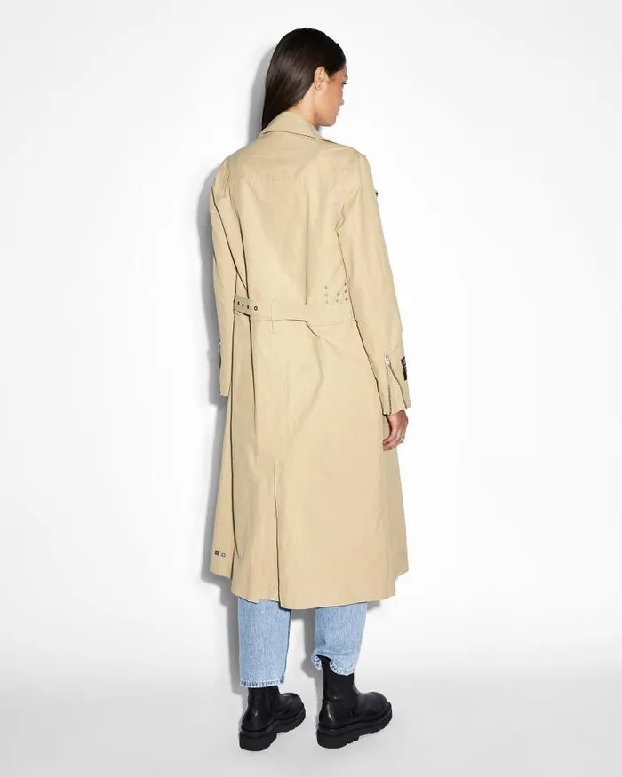 Ksubi Incognito Bikertrench Khaki Womens Jackets