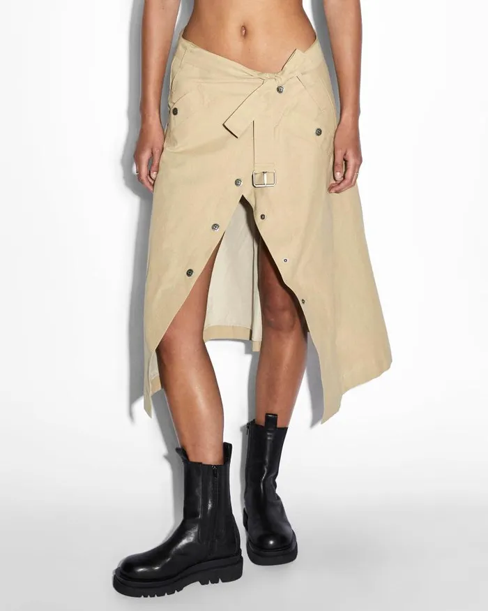 Ksubi Incognito Bikertrench Khaki Womens Jackets