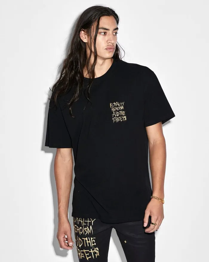 Ksubi Ksubi 23 Biggie Ss Tee Jet Black Mens TShirts