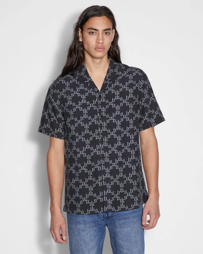 Ksubi Kult Resort Ss Shirt Black Mens Shirts