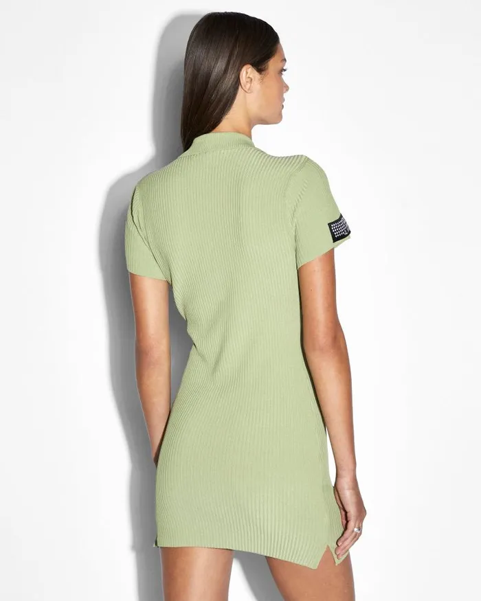 Ksubi League Polo Dress Sage Womens Dresses Ksubi League Polo Dress Sage Womens Dresses