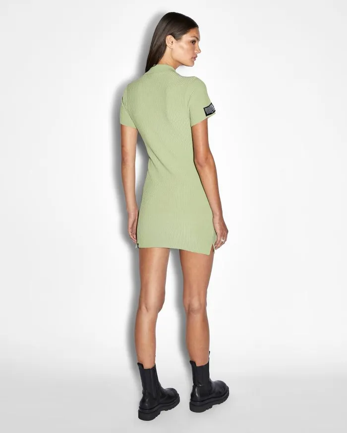 Ksubi League Polo Dress Sage Womens Dresses Ksubi League Polo Dress Sage Womens Dresses