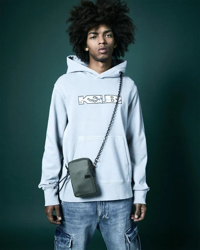 Ksubi Leo Sott True Kash Hoodie Grey Mens Hoodies and Sweatshirts