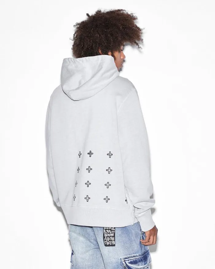 Ksubi Leo Sott True Kash Hoodie Grey Mens Hoodies and Sweatshirts