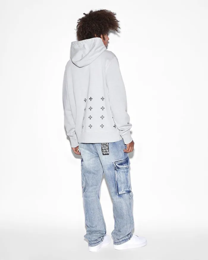 Ksubi Leo Sott True Kash Hoodie Grey Mens Hoodies and Sweatshirts