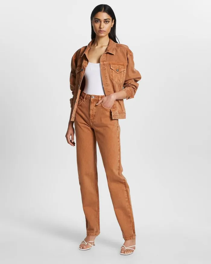 Ksubi Oversized Jacket Brown Sugar Womens Jackets