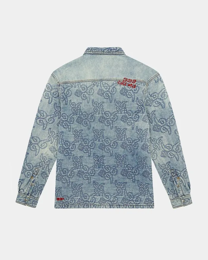Ksubi Quilted Ls Shirt K9 Stoned Mens Shirts