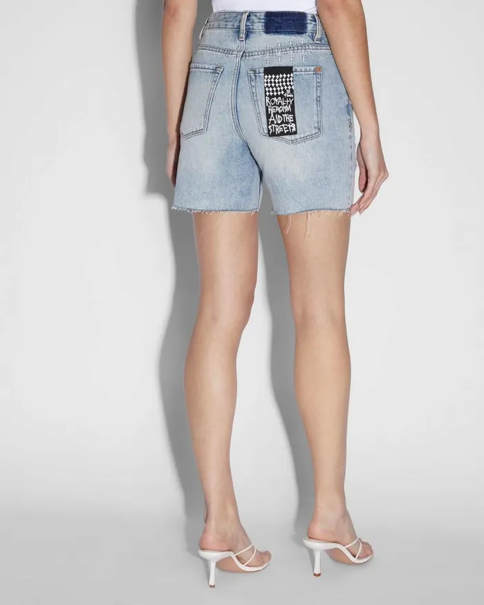 Ksubi Racer Short Trashed Liftime Womens Denim Shorts