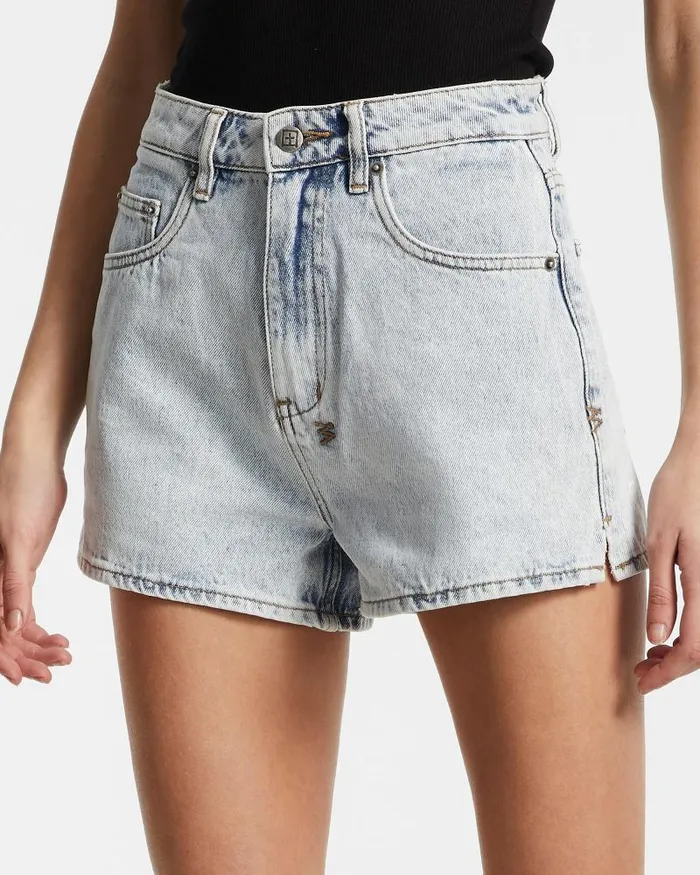 Ksubi Rise N Hi Short Mused Womens Denim Shorts