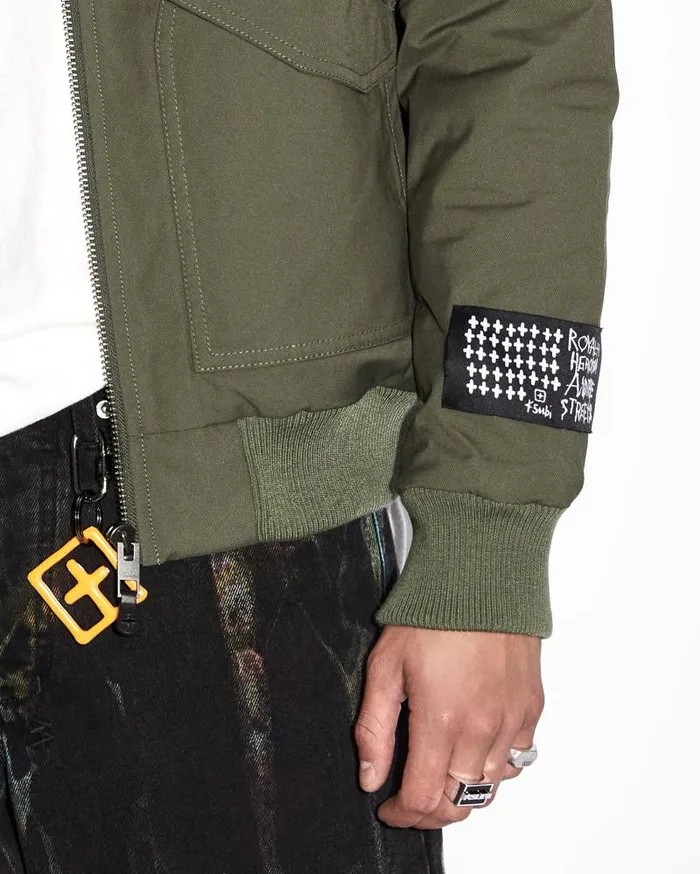 Ksubi Royalty Bomber Jacket Khaki Mens Jackets