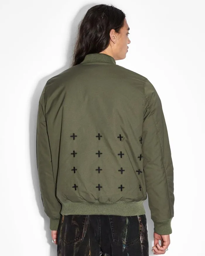 Ksubi Royalty Bomber Jacket Khaki Mens Jackets