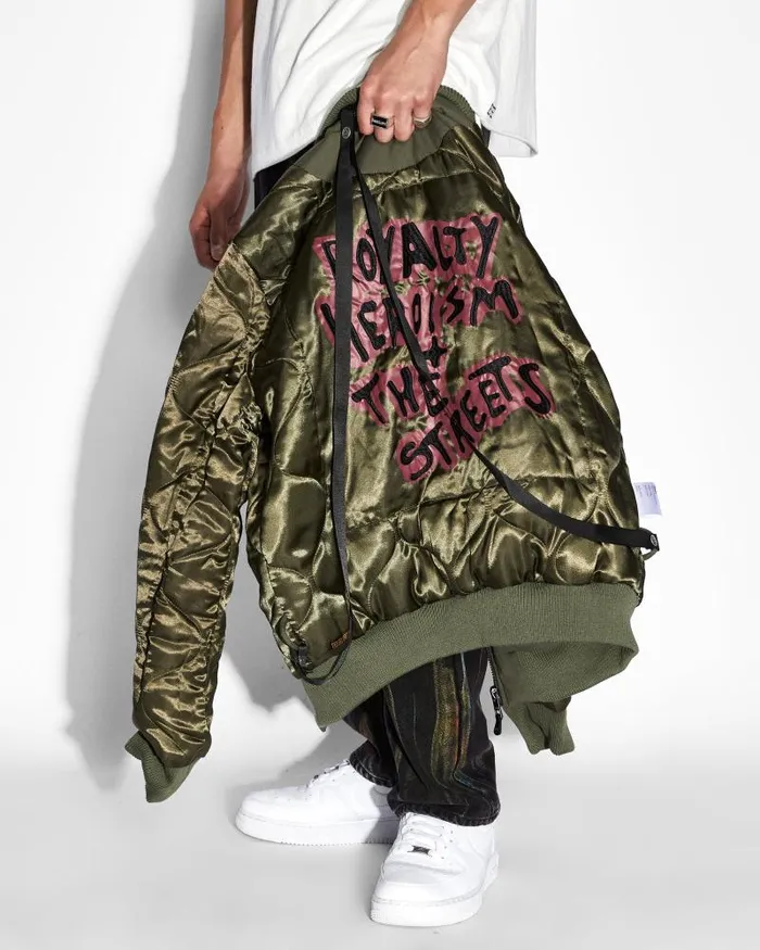 Ksubi Royalty Bomber Jacket Khaki Mens Jackets