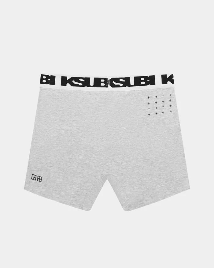 Ksubi Royalty Boxer Brief 1 Pack Grey Marle WomensMens Underwear