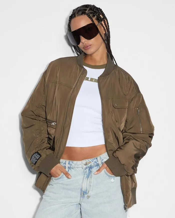 Ksubi Score Bomber Khakicedar Womens Jackets