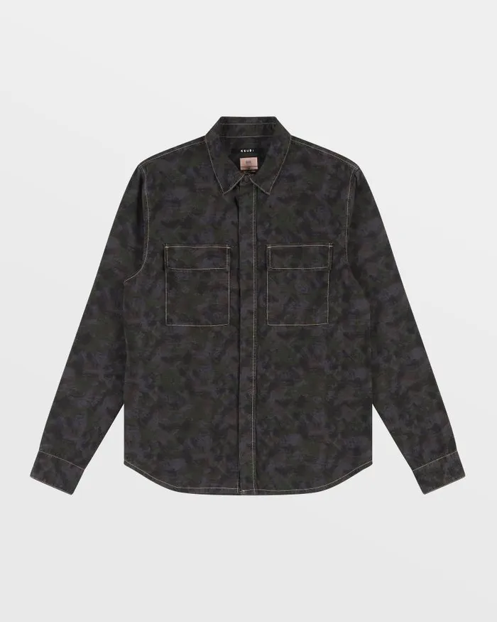 Ksubi Snakebite Ls Shirt Camo Mens Shirts