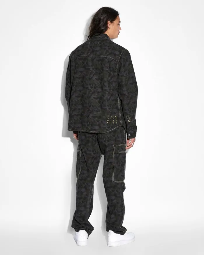 Ksubi Snakebite Ls Shirt Camo Mens Shirts