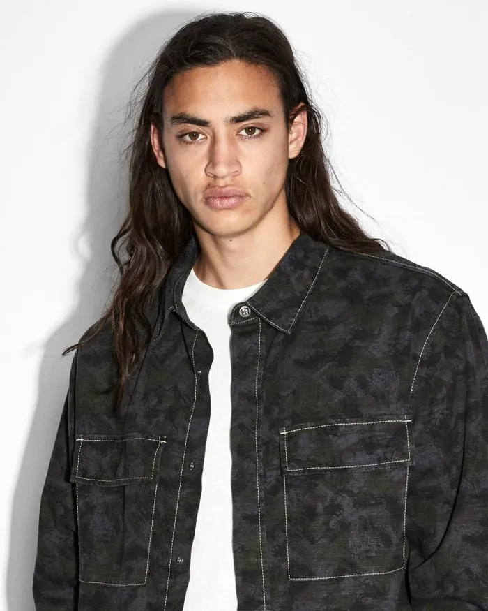 Ksubi Snakebite Ls Shirt Camo Mens Shirts