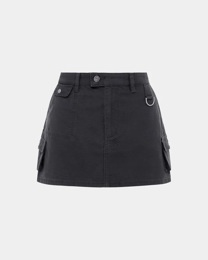 Ksubi Squad Mini Skirt Charcoal Womens Skirts