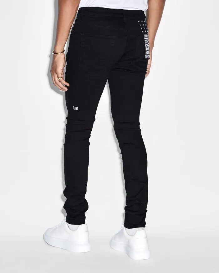 Ksubi Van Winkle Black Rebel Mens Skinny