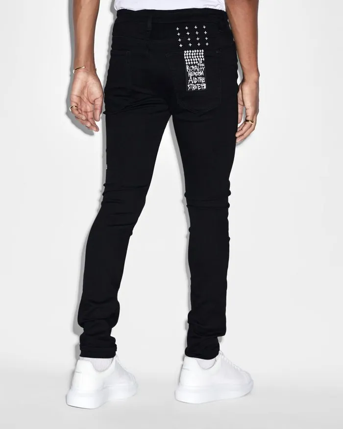 Ksubi Van Winkle Black Rebel Mens Skinny