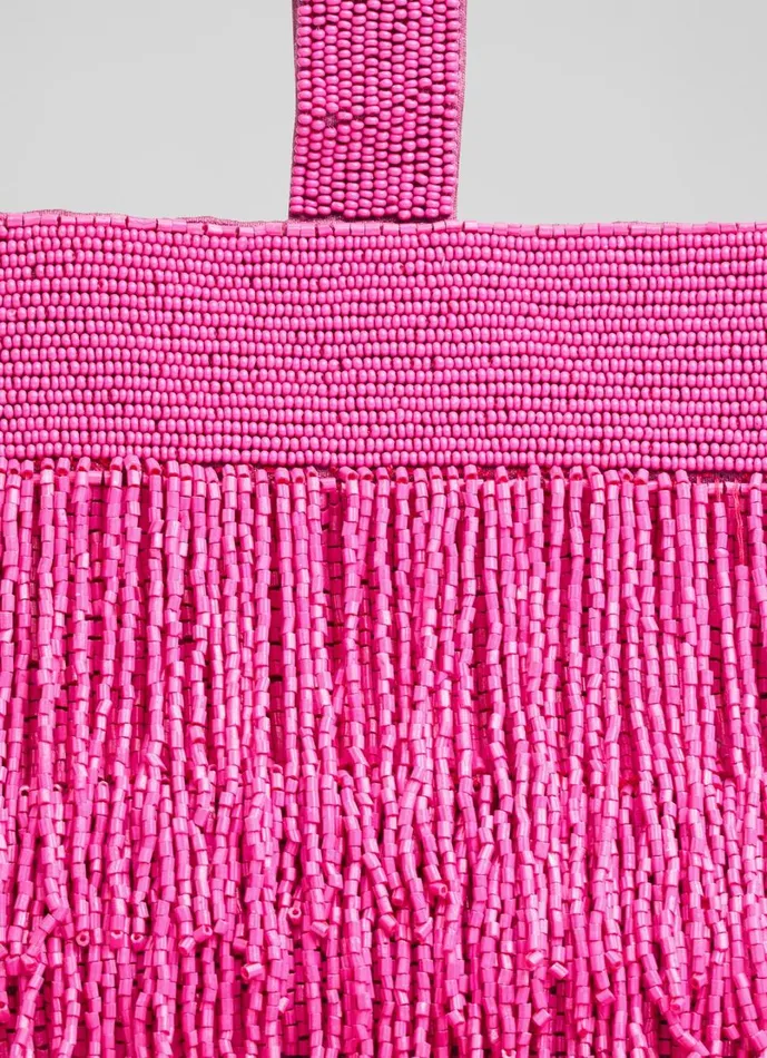 LKBennett Clutch Bags Women Estelle Magenta Beaded Clutch Bag LKBennett Clutch Bags Women Estelle Magenta Beaded Clutch Bag