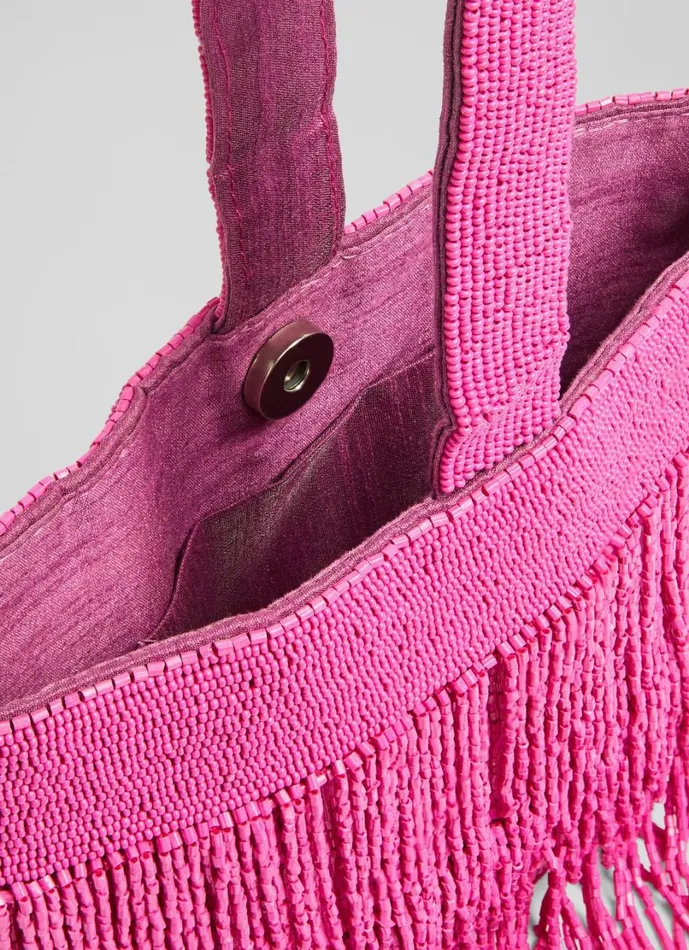 LKBennett Clutch Bags Women Estelle Magenta Beaded Clutch Bag LKBennett Clutch Bags Women Estelle Magenta Beaded Clutch Bag