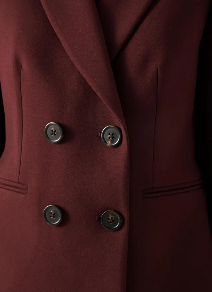 LKBennett Coats and Jackets Women Mariner Bordeaux Tailored Jacket LKBennett Coats and Jackets Women Mariner Bordeaux Tailored Jacket