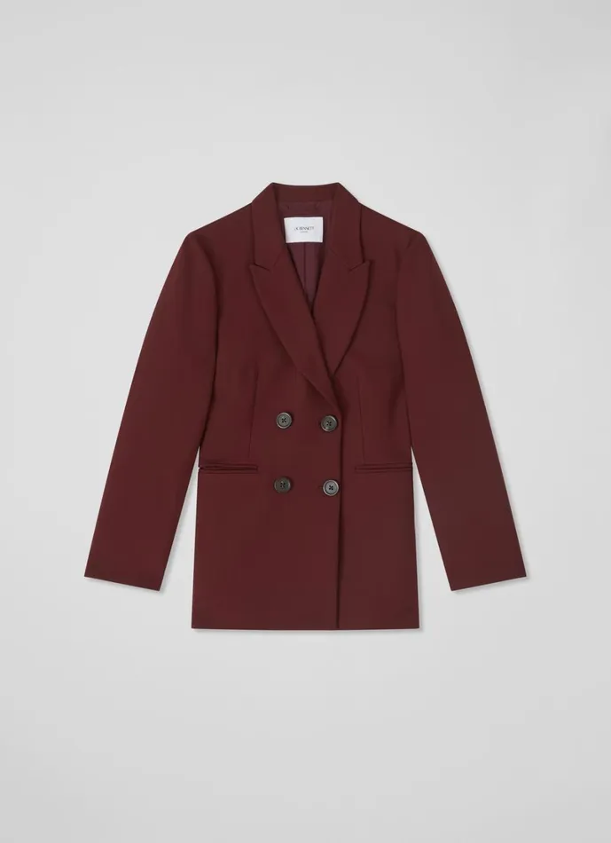 LKBennett Coats and Jackets Women Mariner Bordeaux Tailored Jacket LKBennett Coats and Jackets Women Mariner Bordeaux Tailored Jacket