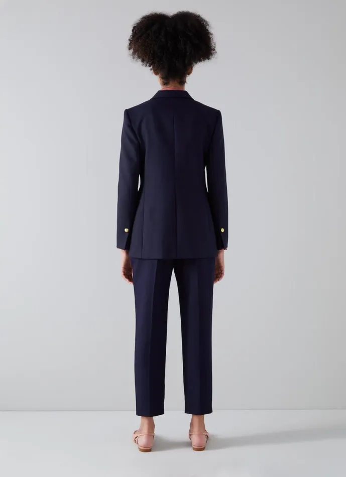 LKBennett Coats and Jackets Women Mariner Navy DoubleBreasted Sailor LENZING ECOVERO Blazer LKBennett Coats and Jackets Women Mariner Navy DoubleBreasted Sailor LENZING ECOVERO Blazer