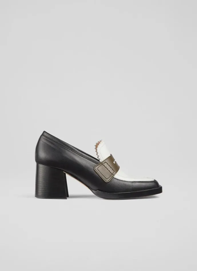 LKBennett Court Shoes Women Joss Multi Chunky Heel Welt Loafer