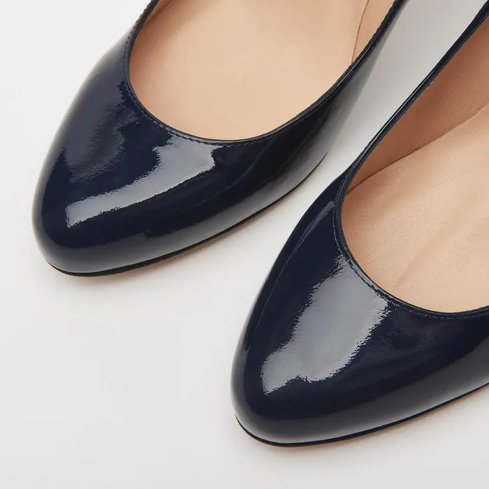 LKBennett Court Shoes Women Stila Navy Patent Courts LKBennett Court Shoes Women Stila Navy Patent Courts