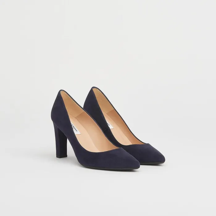 LKBennett Court Shoes Women Tess Navy Suede Courts LKBennett Court Shoes Women Tess Navy Suede Courts