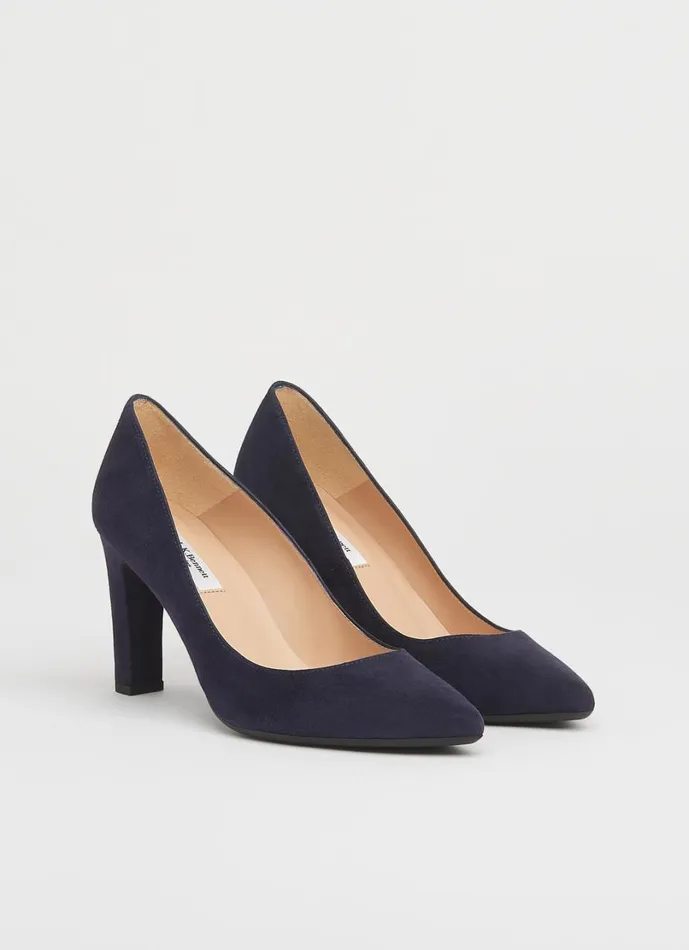 LKBennett Court Shoes Women Tess Navy Suede Courts LKBennett Court Shoes Women Tess Navy Suede Courts